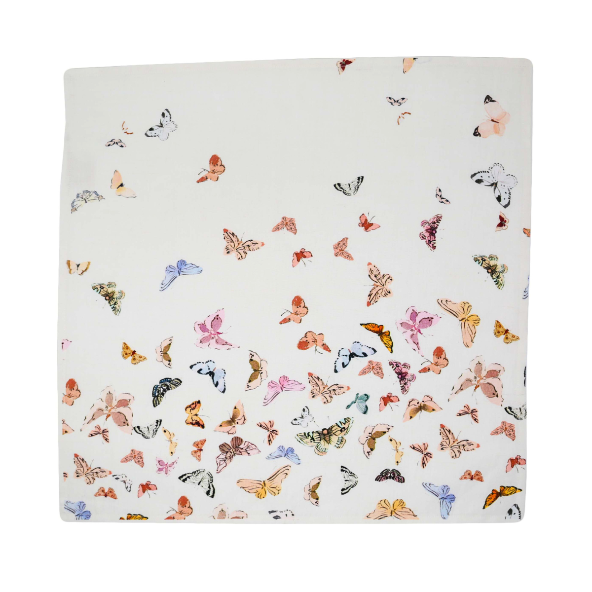 inslee watercolor butterfly linen napkins