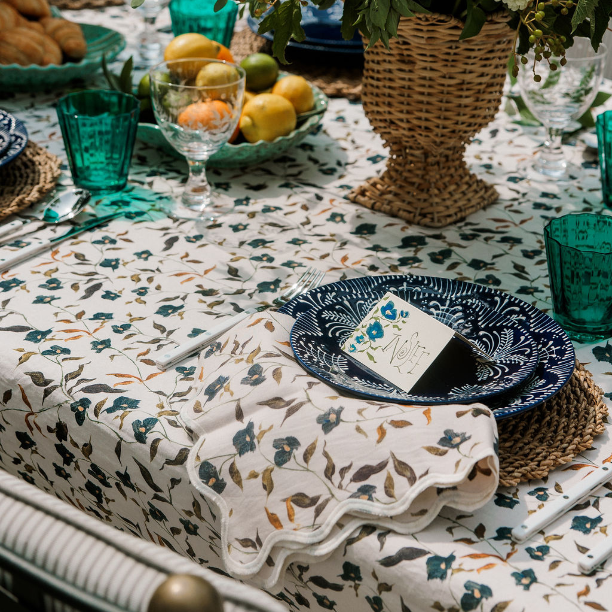 Inslee x Sweetgrass: Ditsy Rectangle Tablecloth