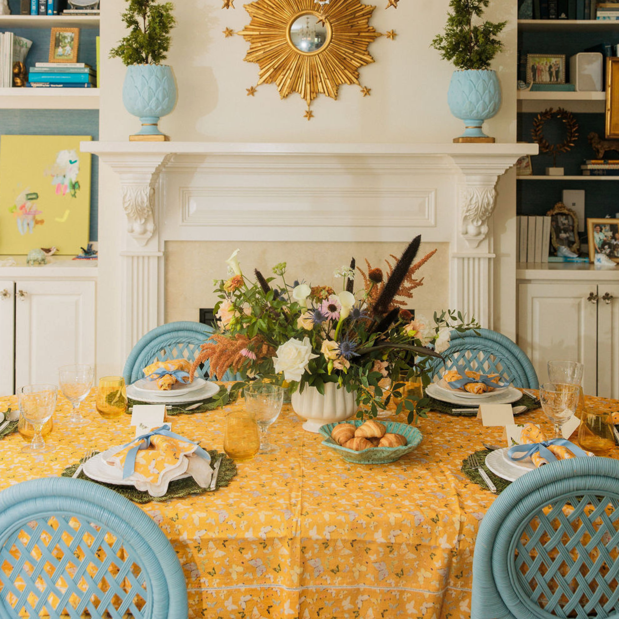 Inslee x Sweetgrass: Marigold Rectangle Tablecloth