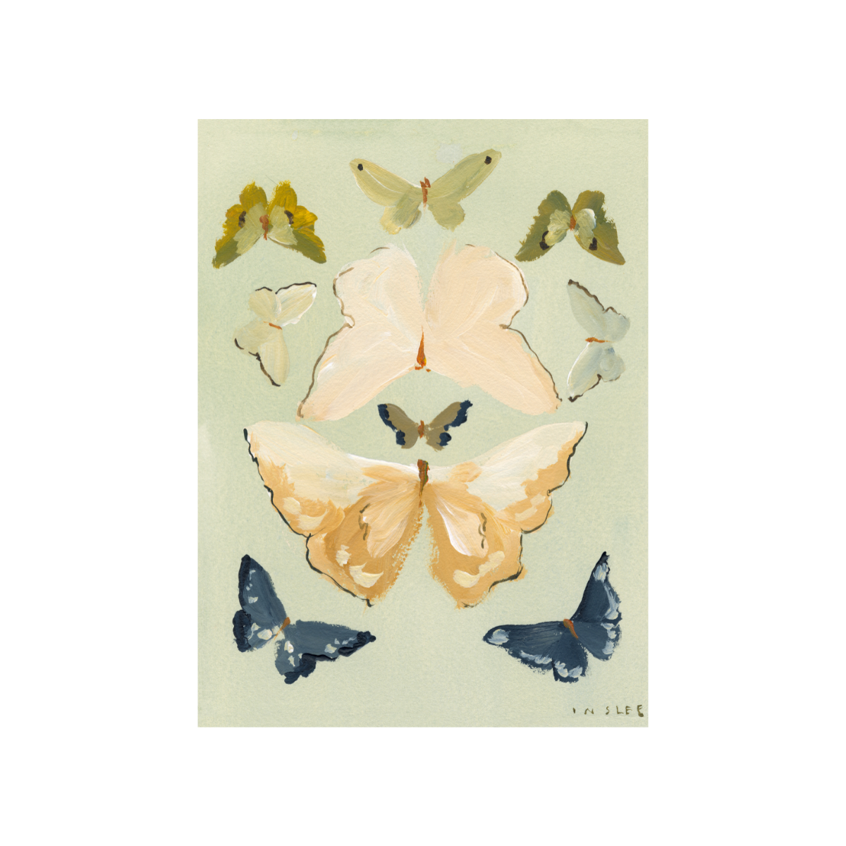 inslee watercolor butterfly print