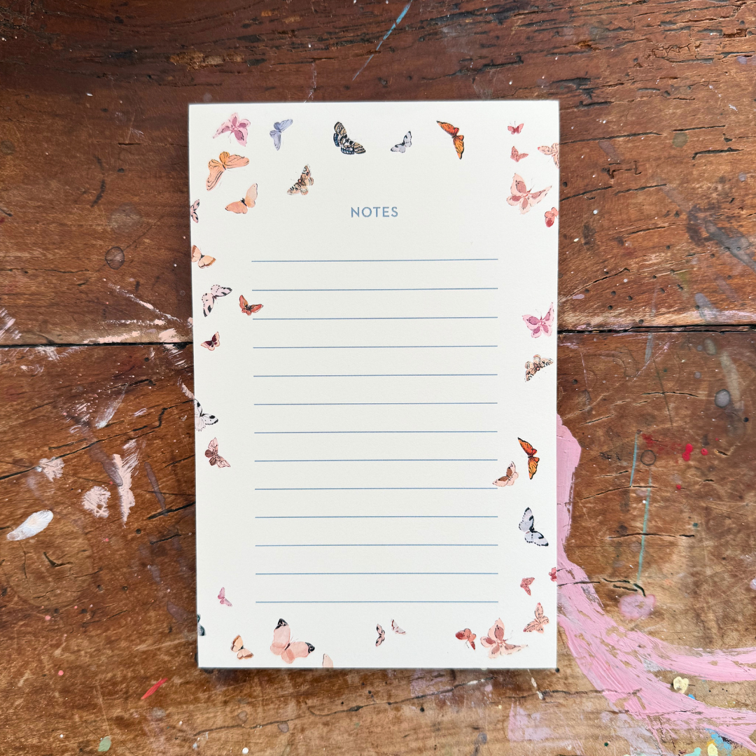 inslee watercolor butterfly paper notepad