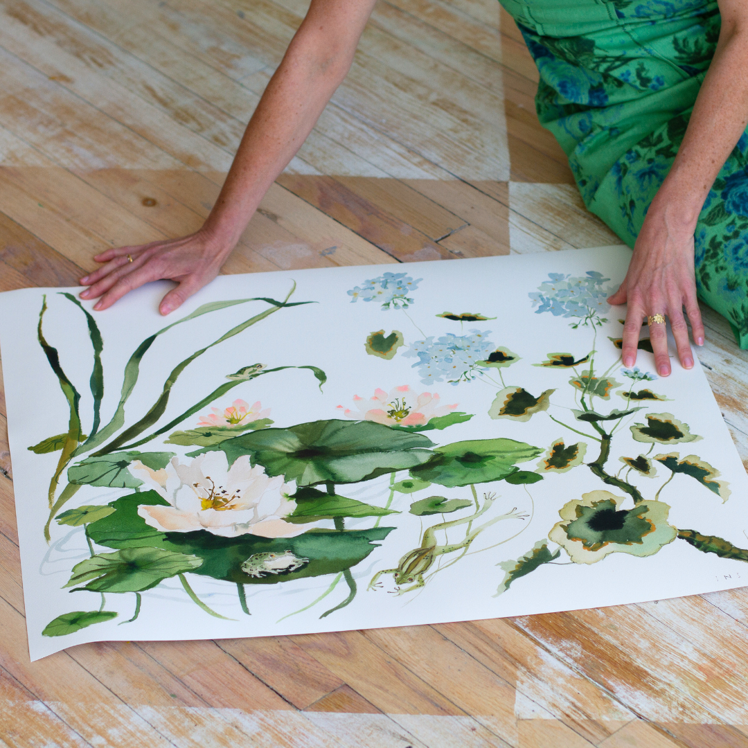 Paris Apartment Series: Water Lily and Geranium
