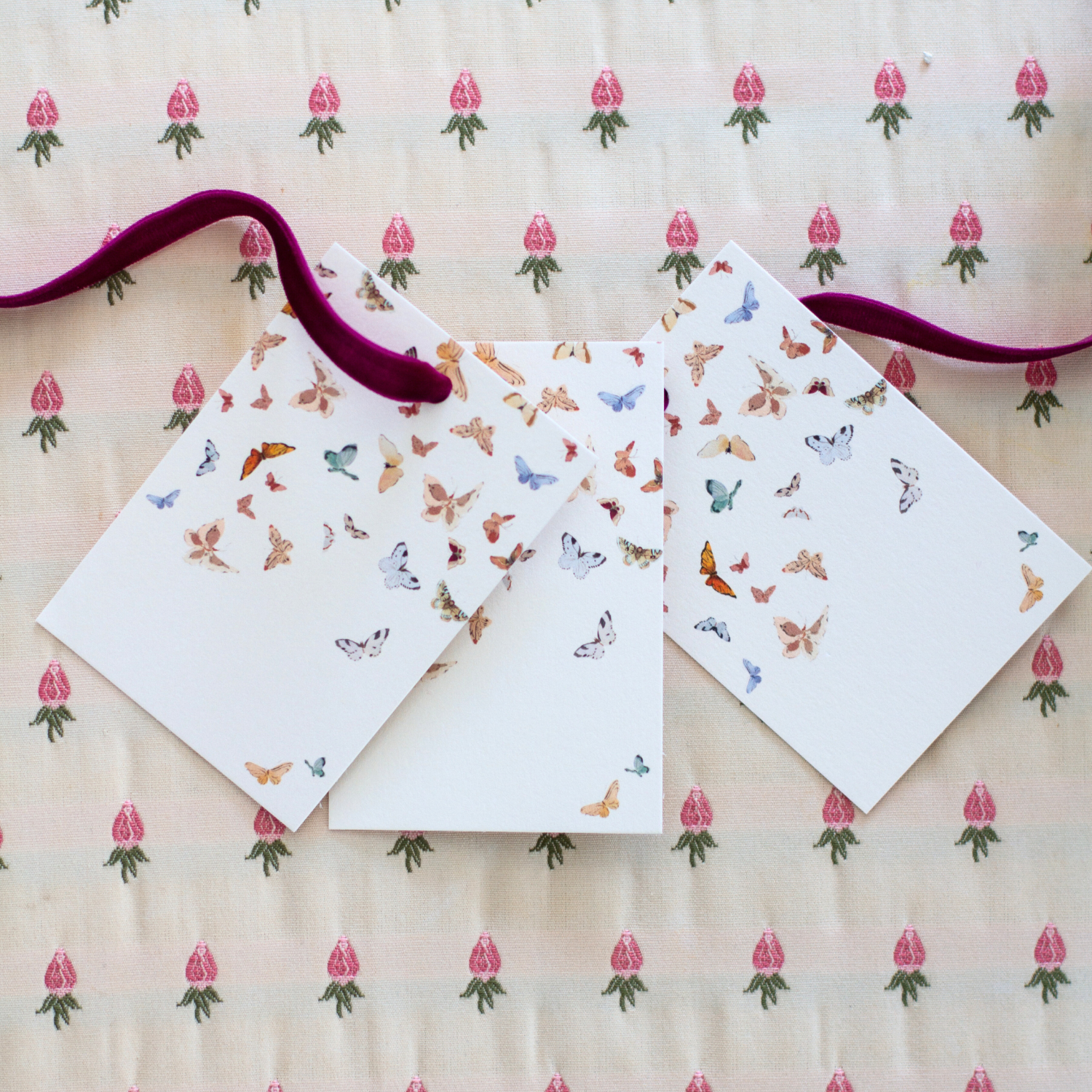 butterfly wathercolor gift tag
