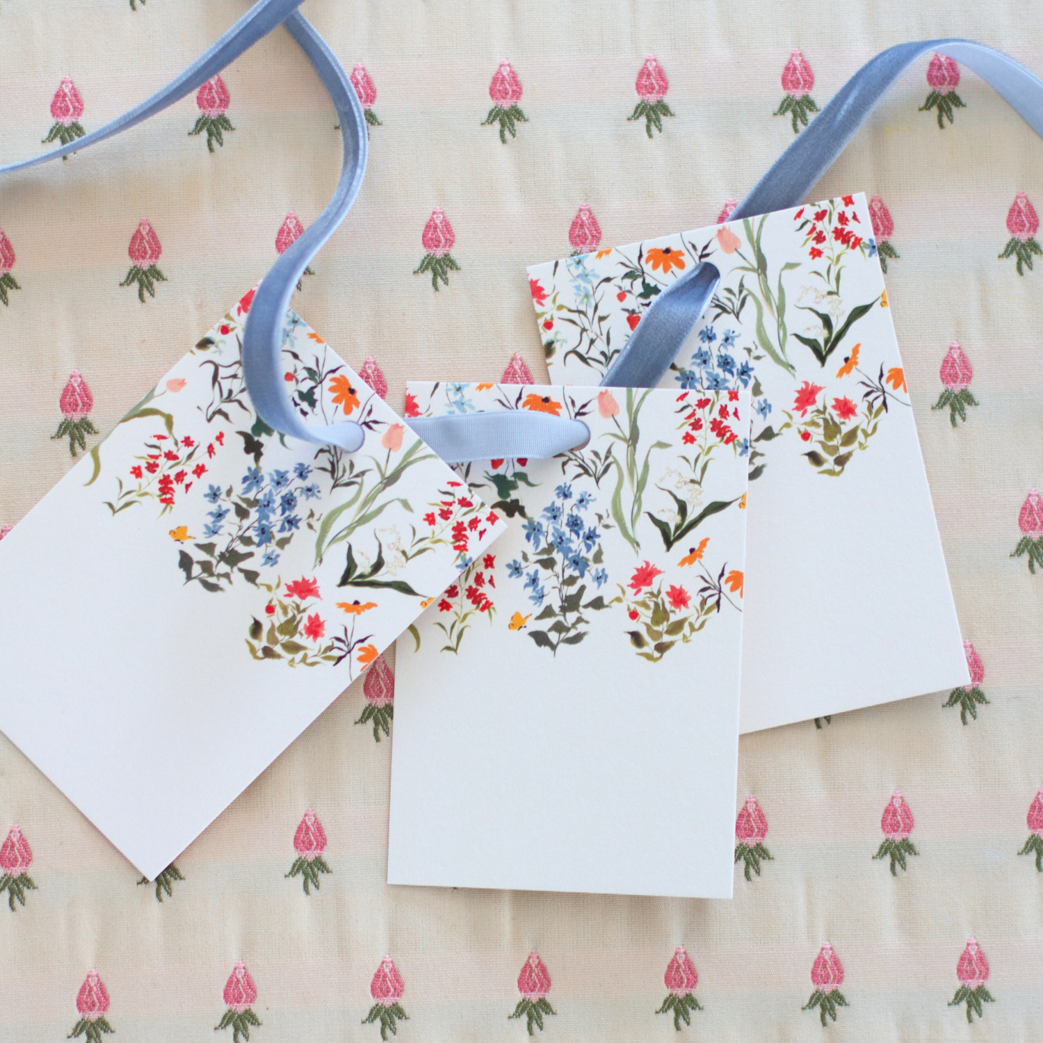 watercolor floral gift tag