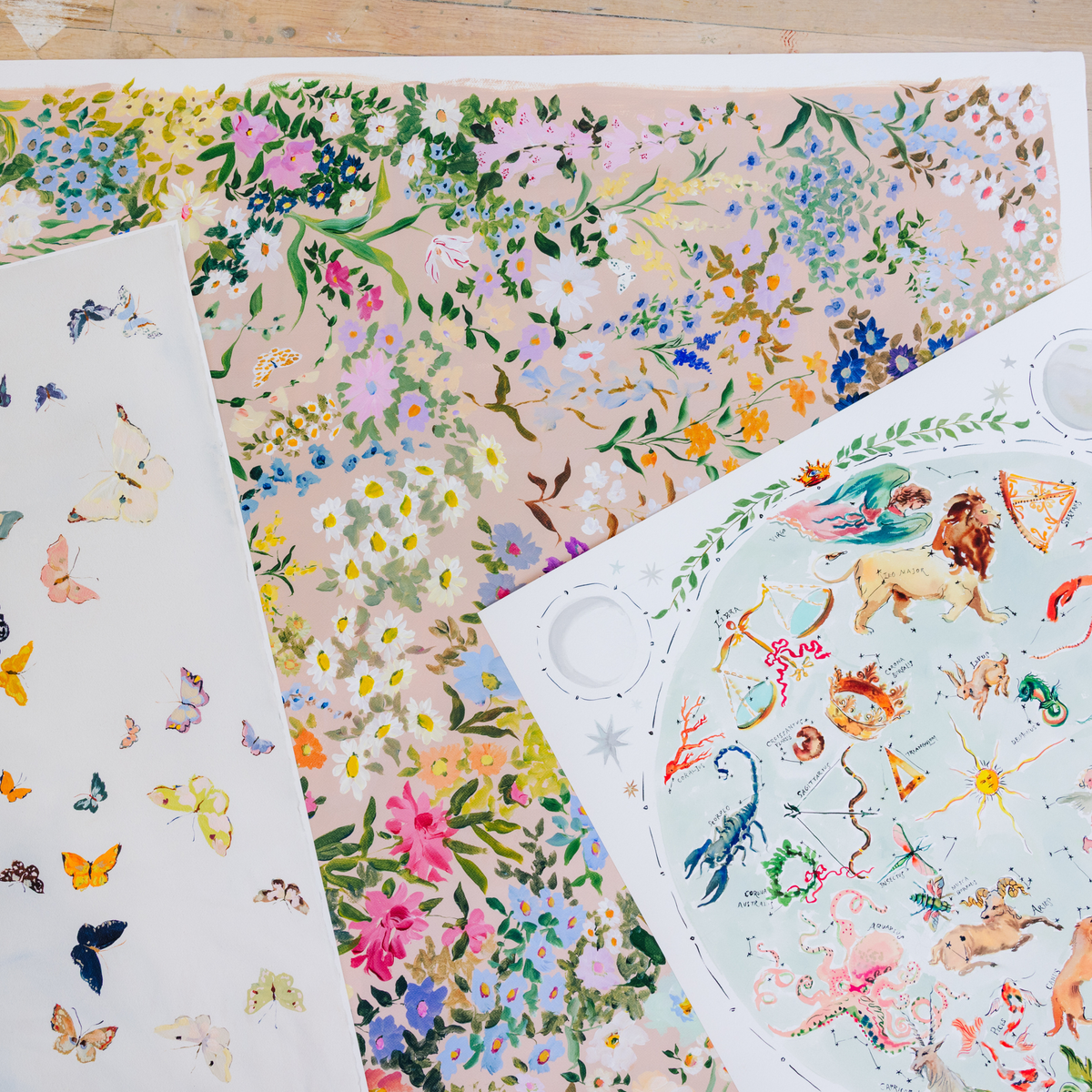 Mural Print: Ruby's Garden