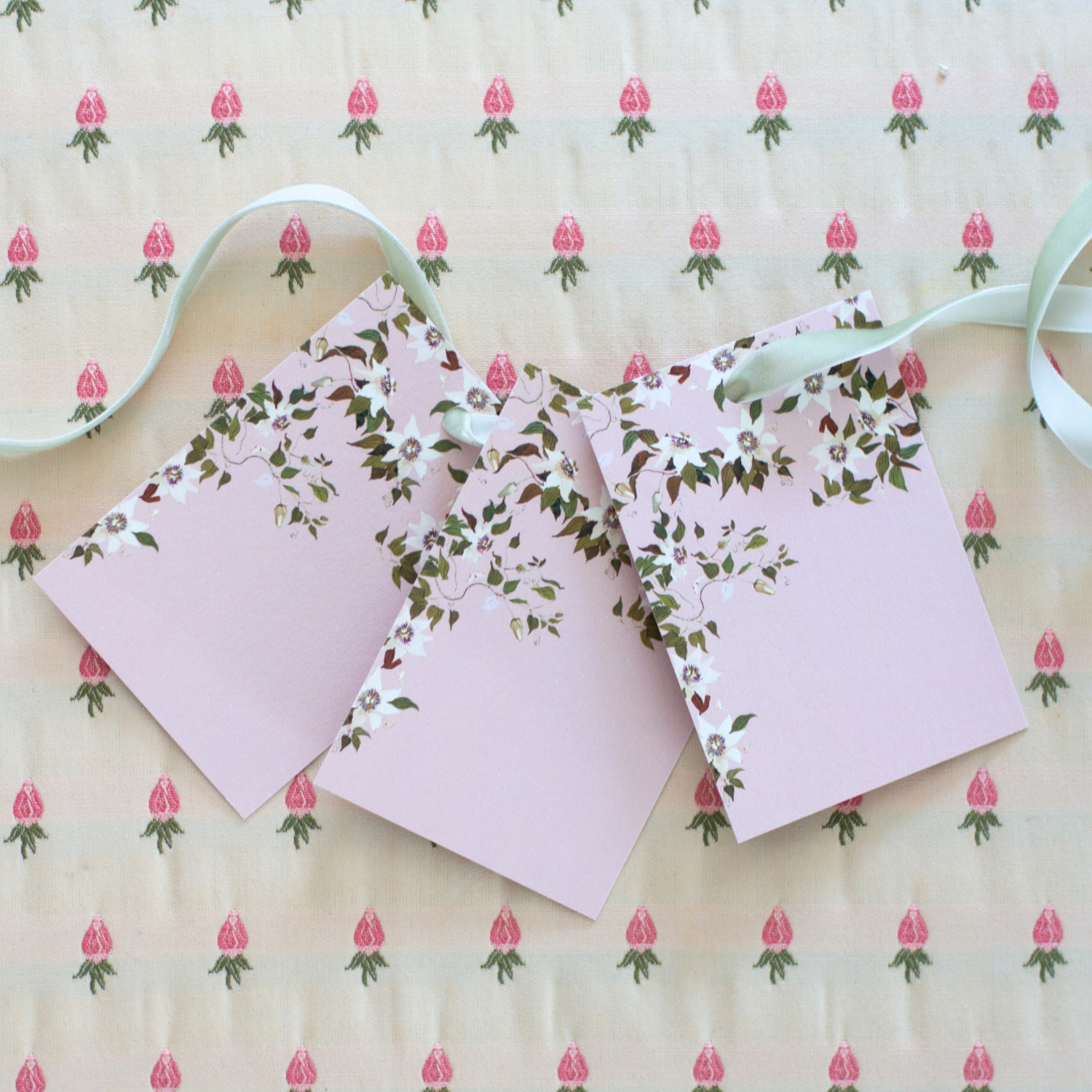 watercolor floral gift tag