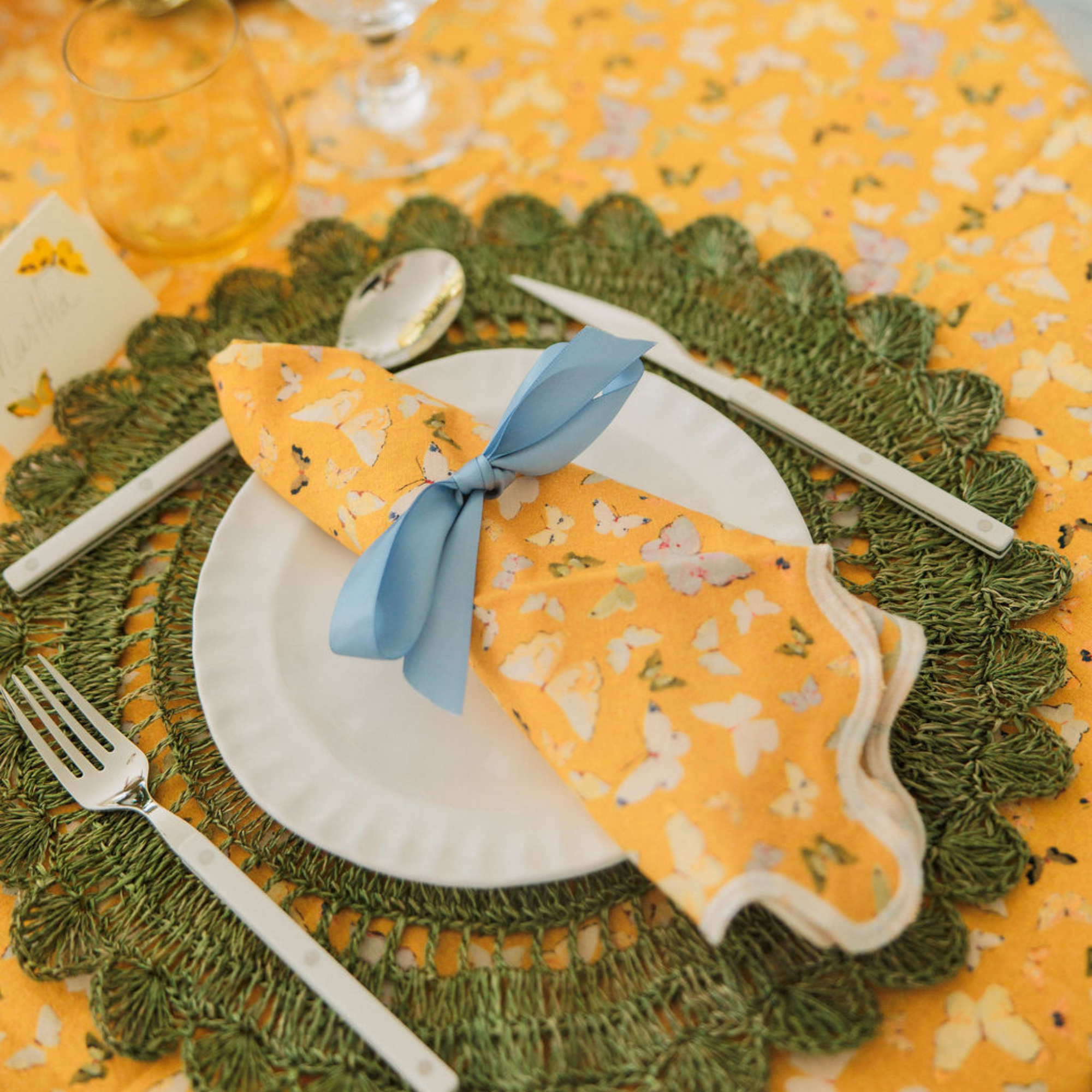Inslee x Sweetgrass: Marigold Scalloped Napkins