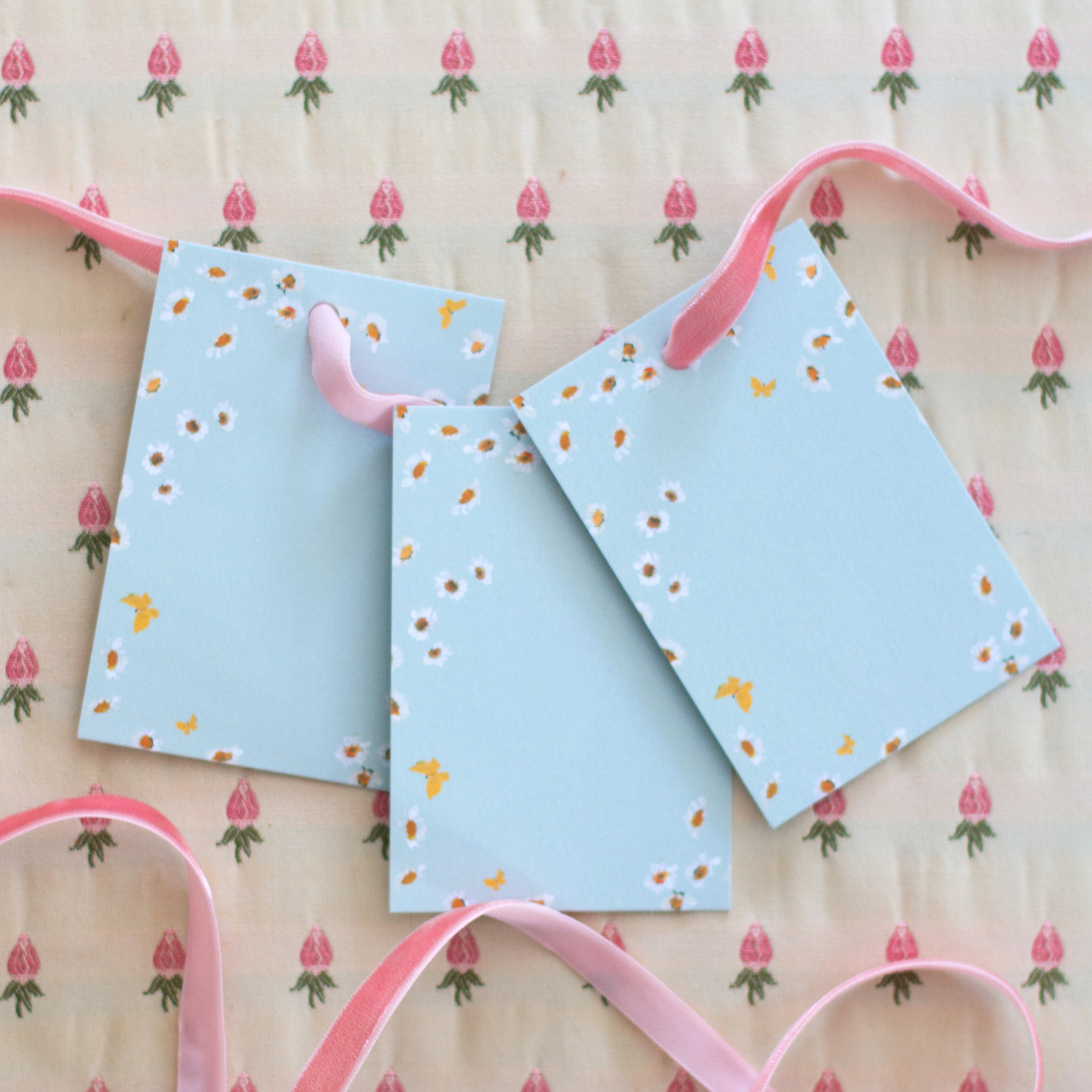 floral wathercolor gift tag