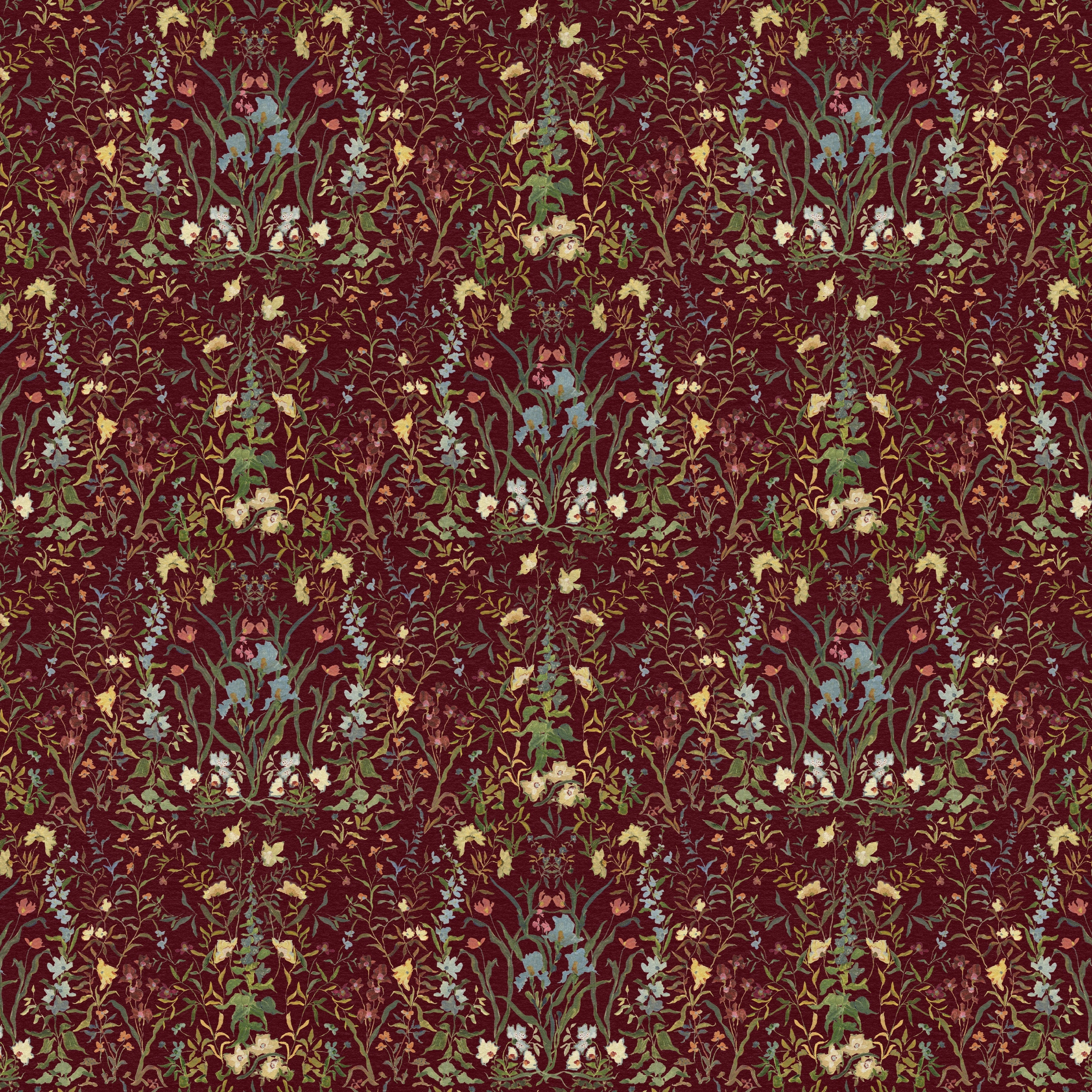 Burgundy Brocade Gift Wrap