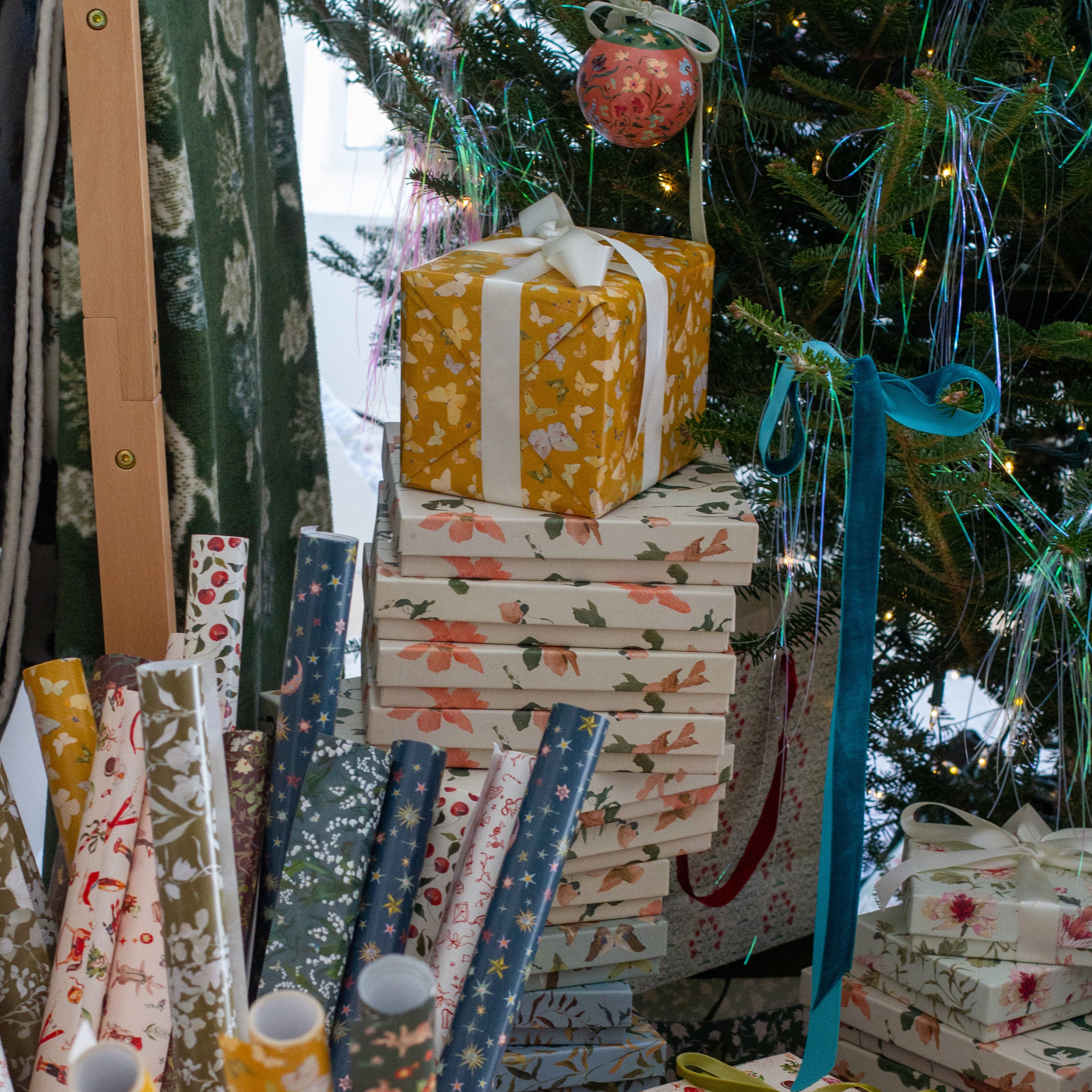 Ochre Flutter Gift Wrap