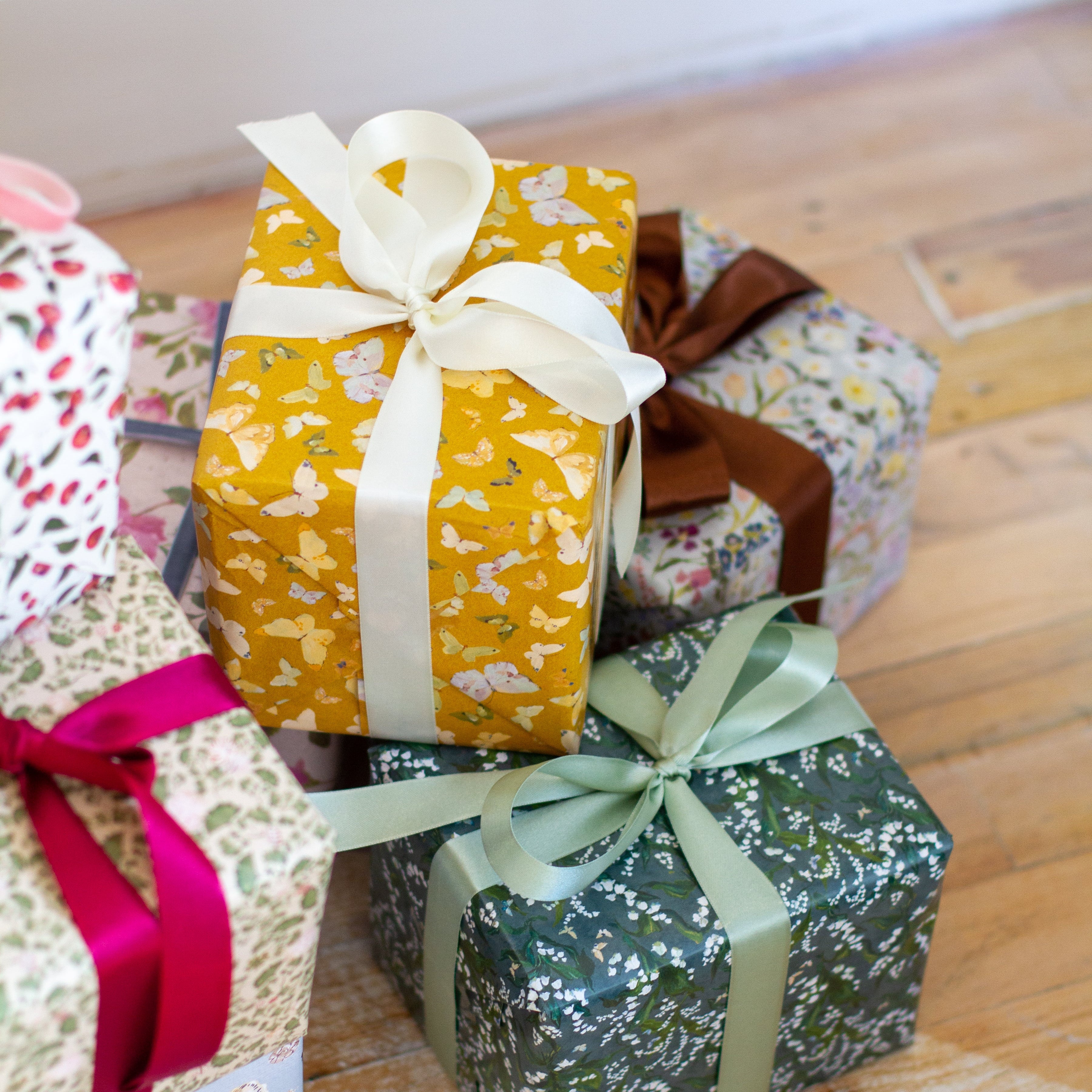Ochre Flutter Gift Wrap