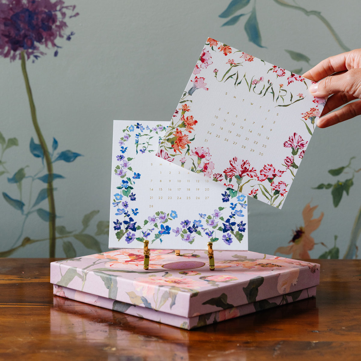 2027 Calendar in the Petal Box