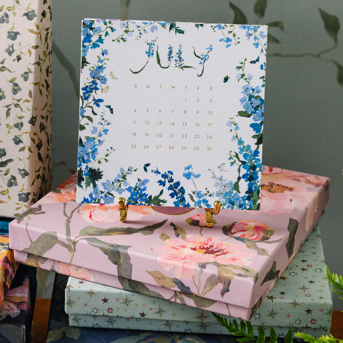 2027 Calendar in the Petal Box