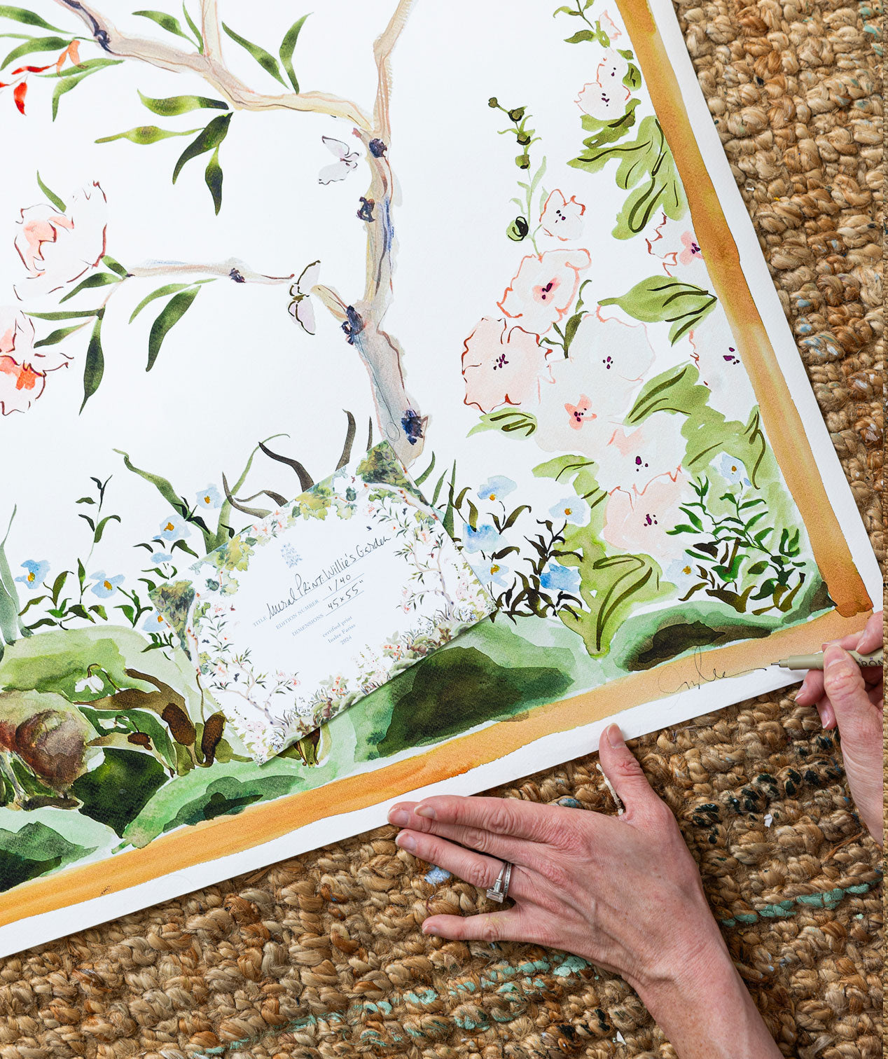 Mural Print: Bunny's Garden