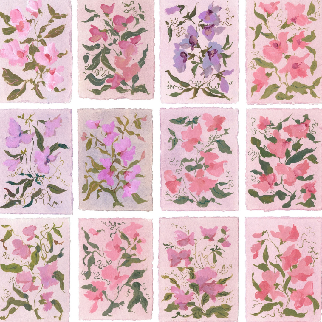 April's Sweet Pea: Series of 16