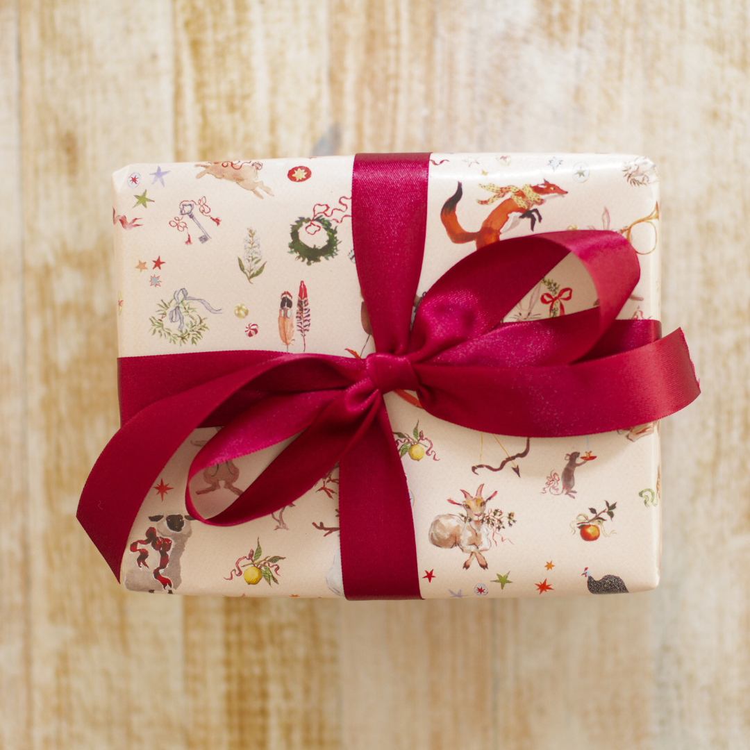 Menagerie on Ballerina Pink Gift Wrap