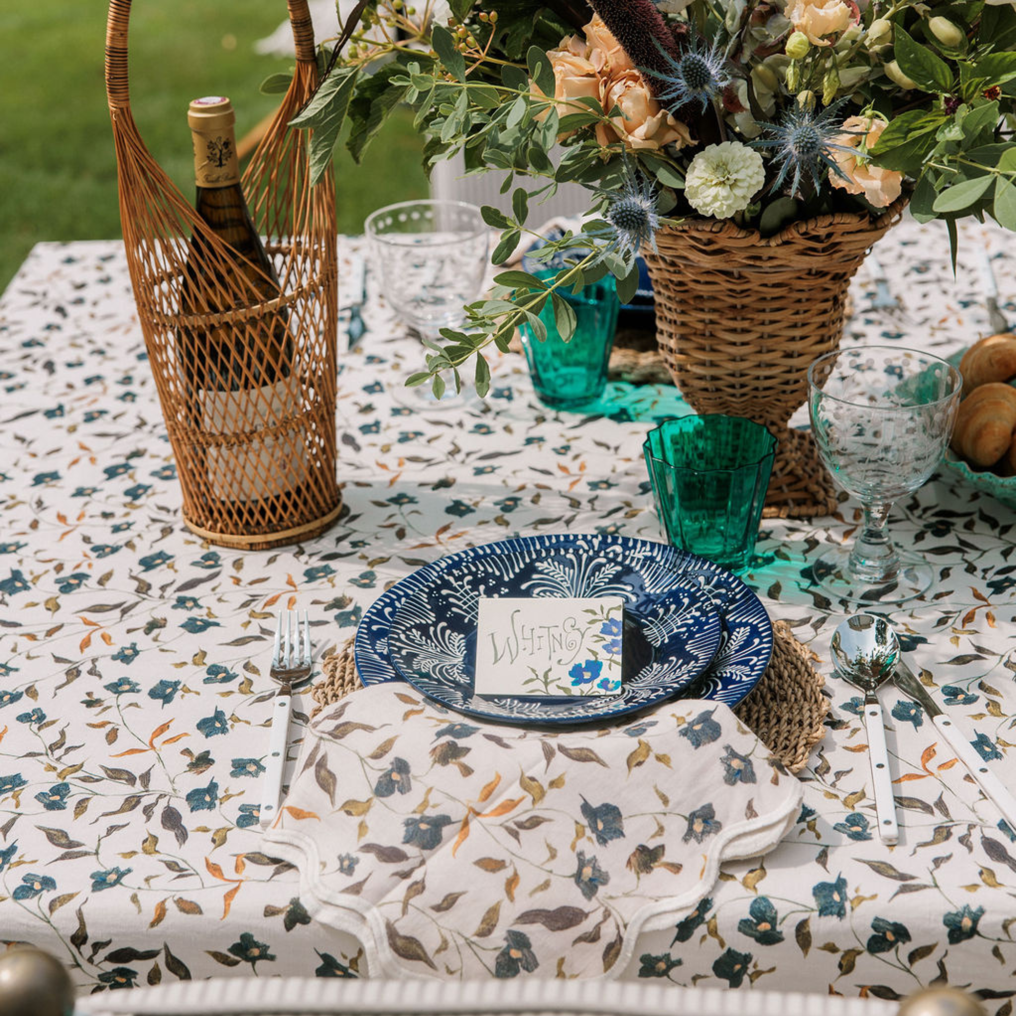 Inslee x Sweetgrass: Ditsy Square Tablecloth