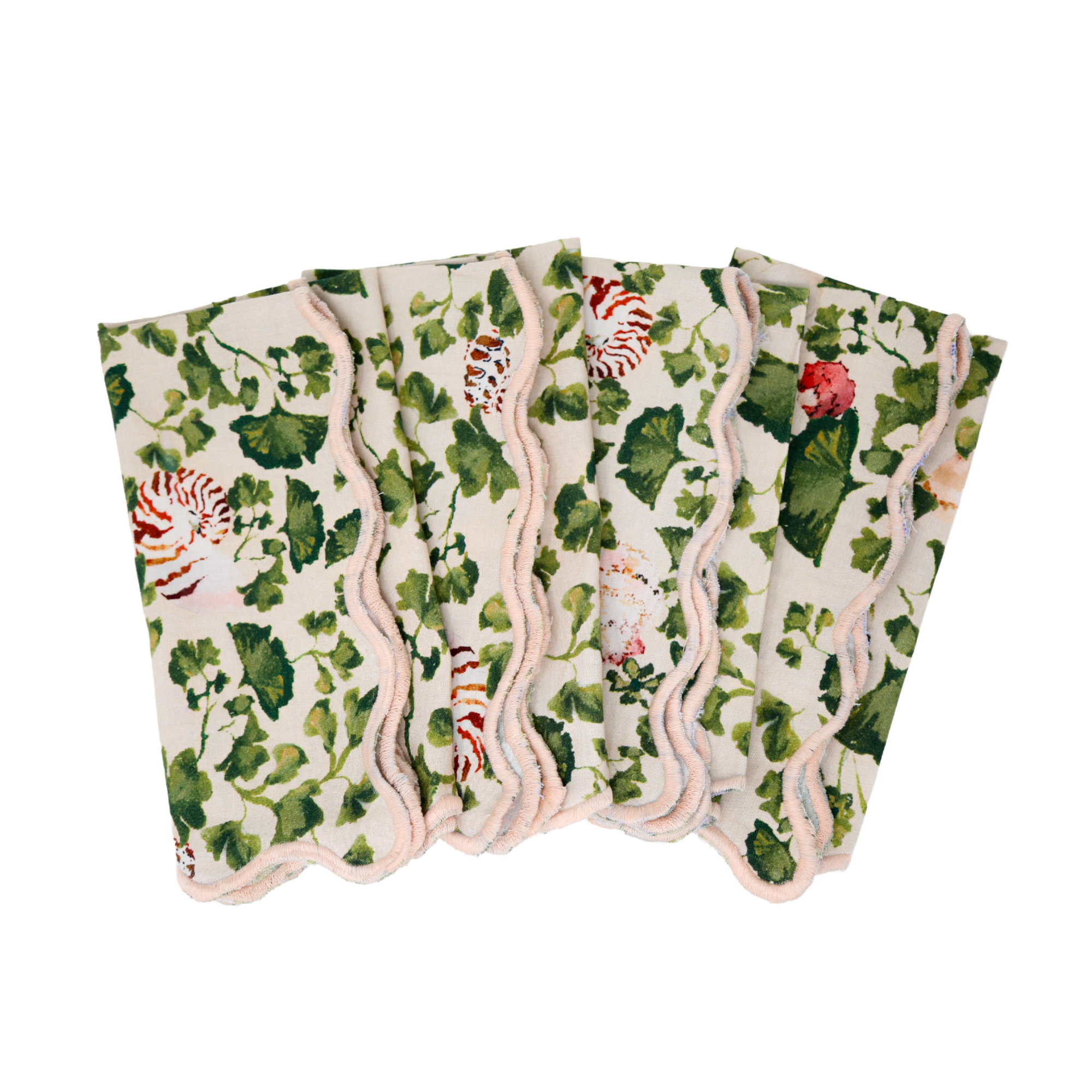 Inslee x Sweetgrass: Ginkgo Scalloped Napkins