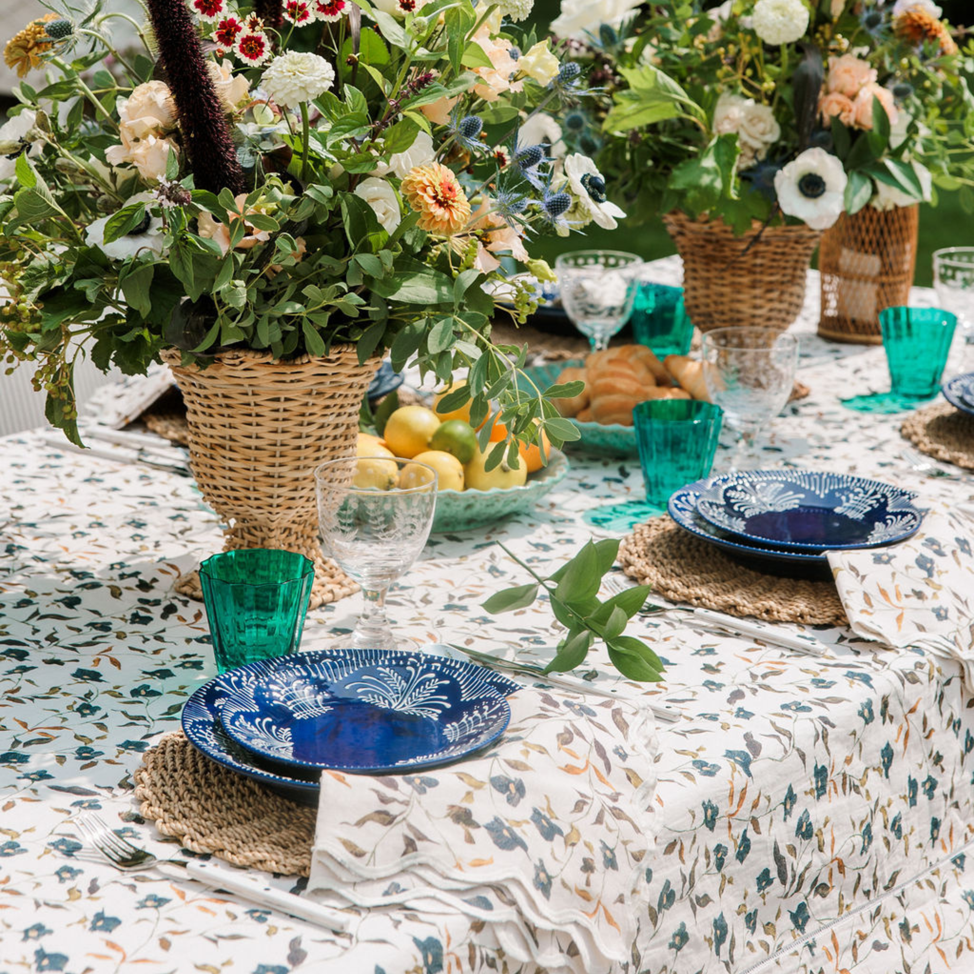 Inslee x Sweetgrass: Ditsy Square Tablecloth