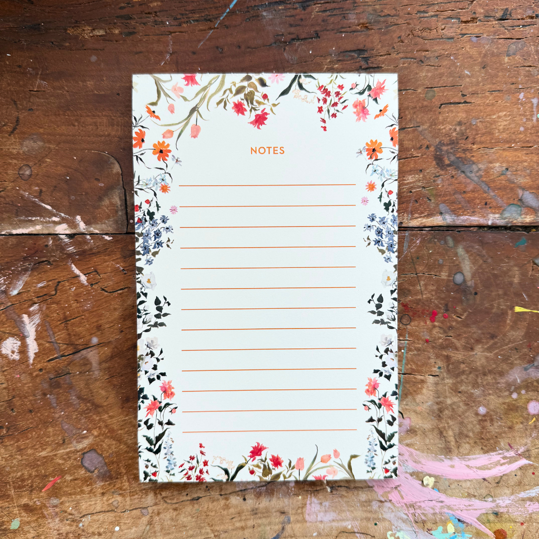 inslee watercolor floral paper notepad