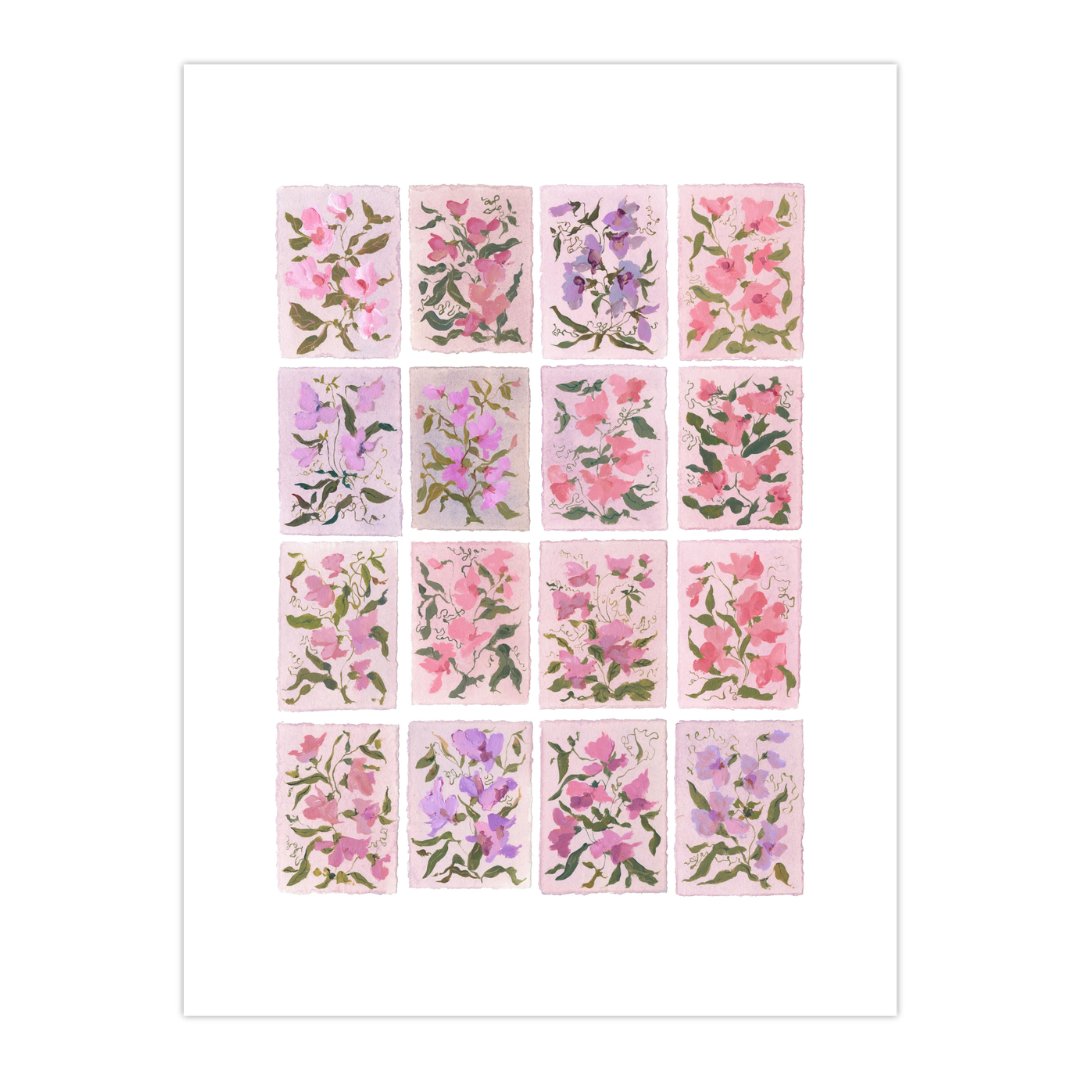 April's Sweet Pea: Series of 16