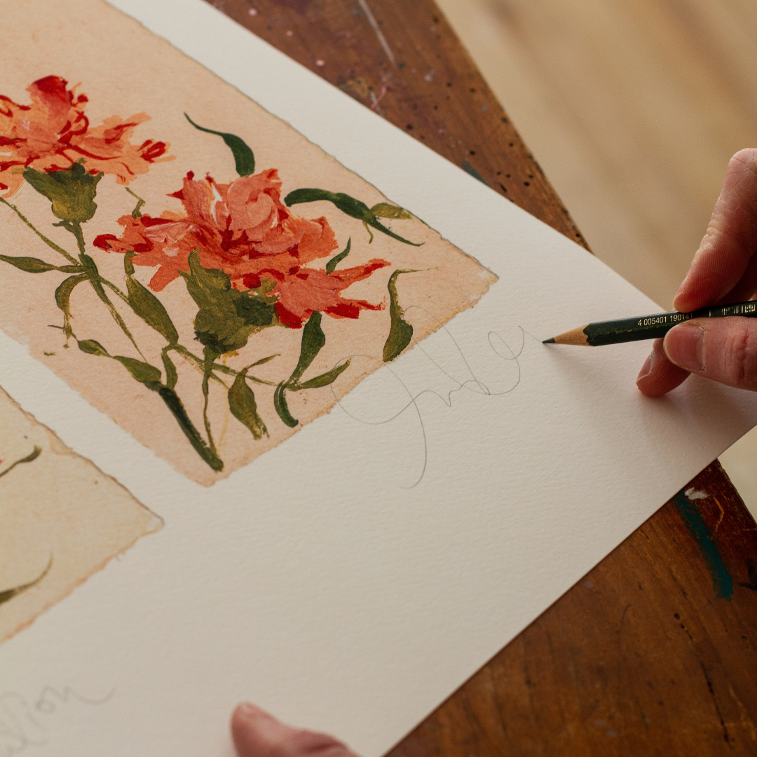 January's Carnation: Series of 16