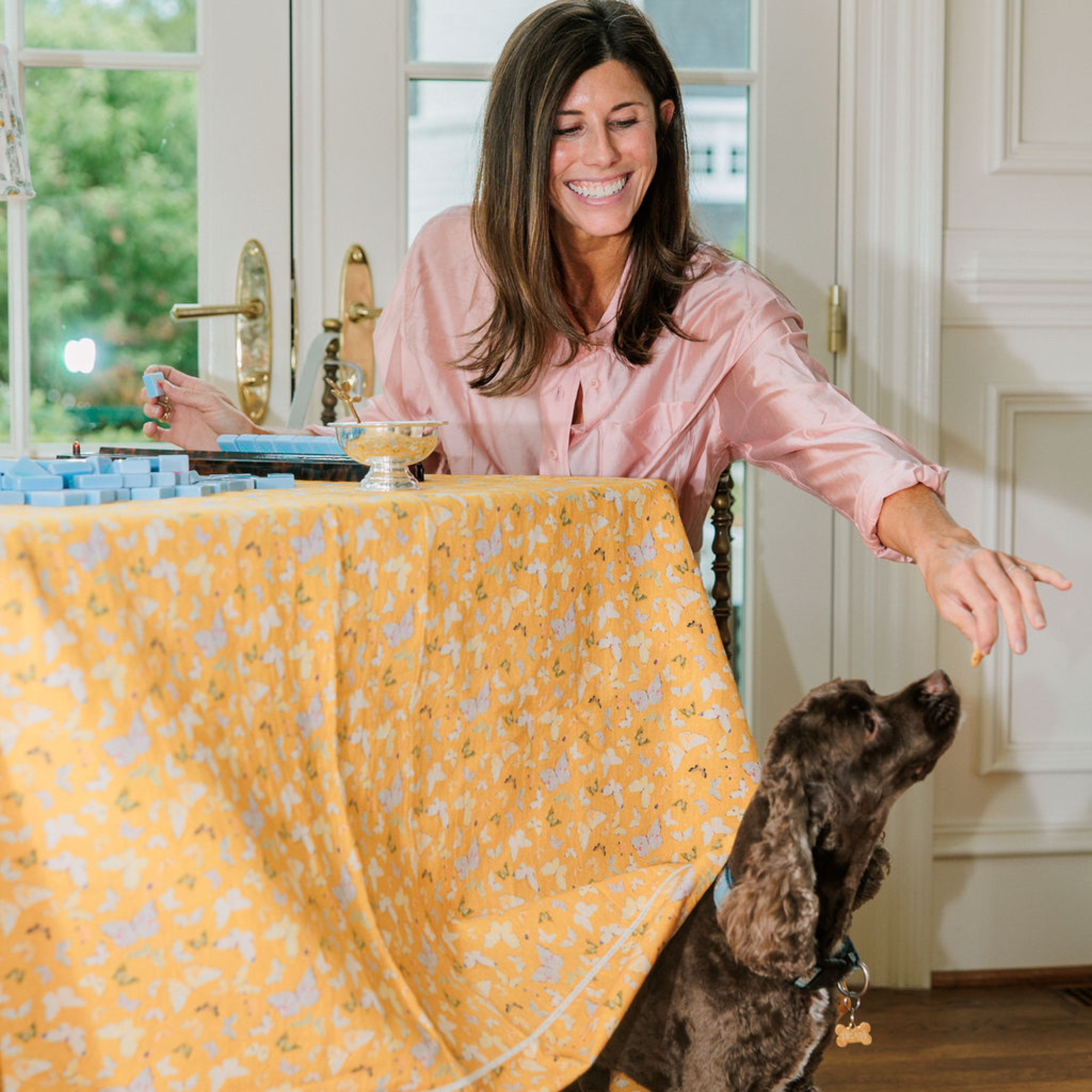 Inslee x Sweetgrass: Marigold Square Tablecloth