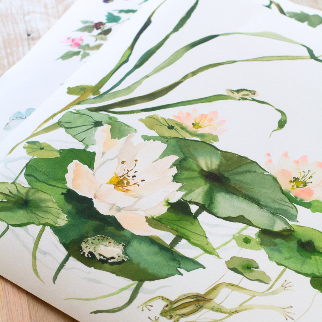 Paris Apartment Series: Water Lily and Geranium