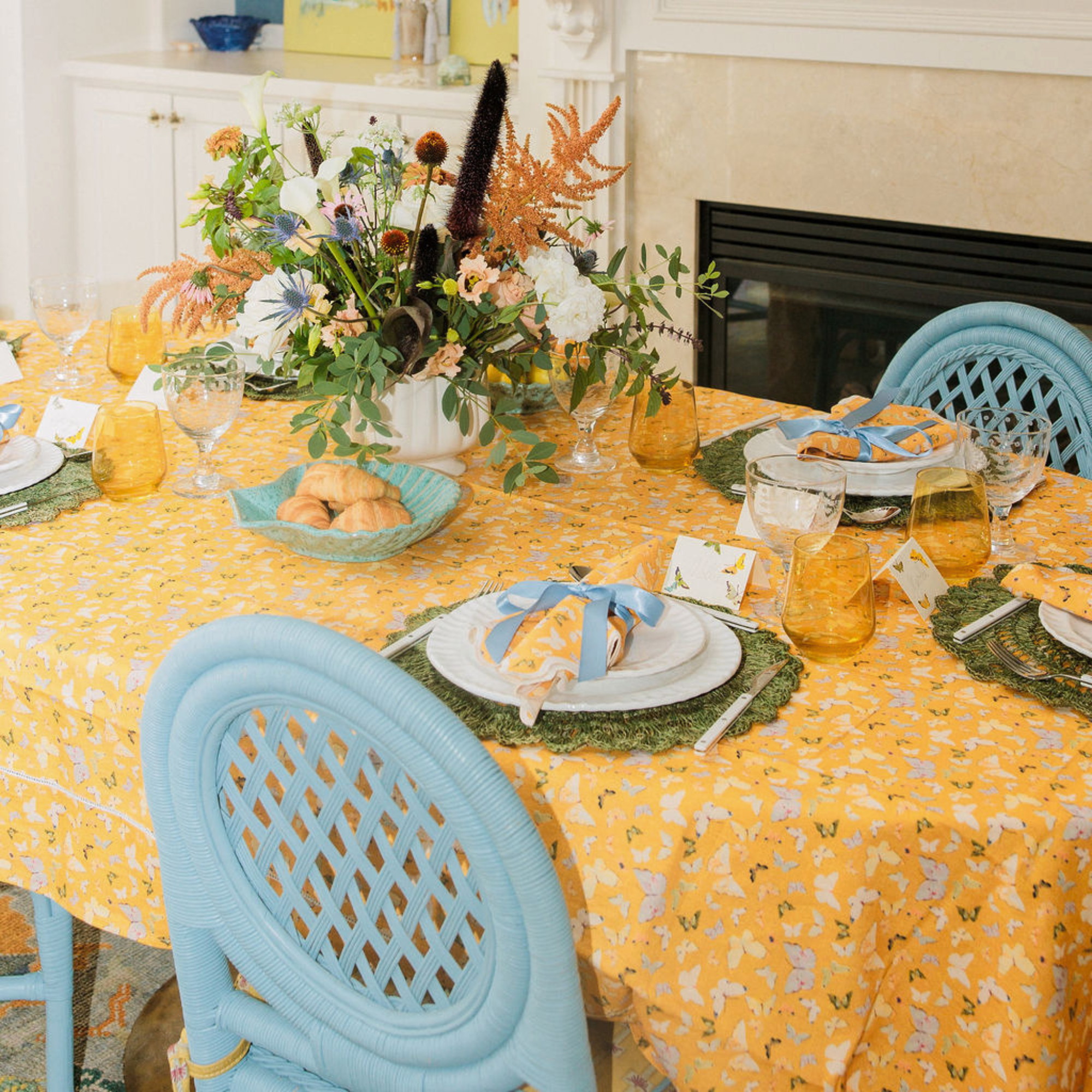 Inslee x Sweetgrass: Marigold Rectangle Tablecloth