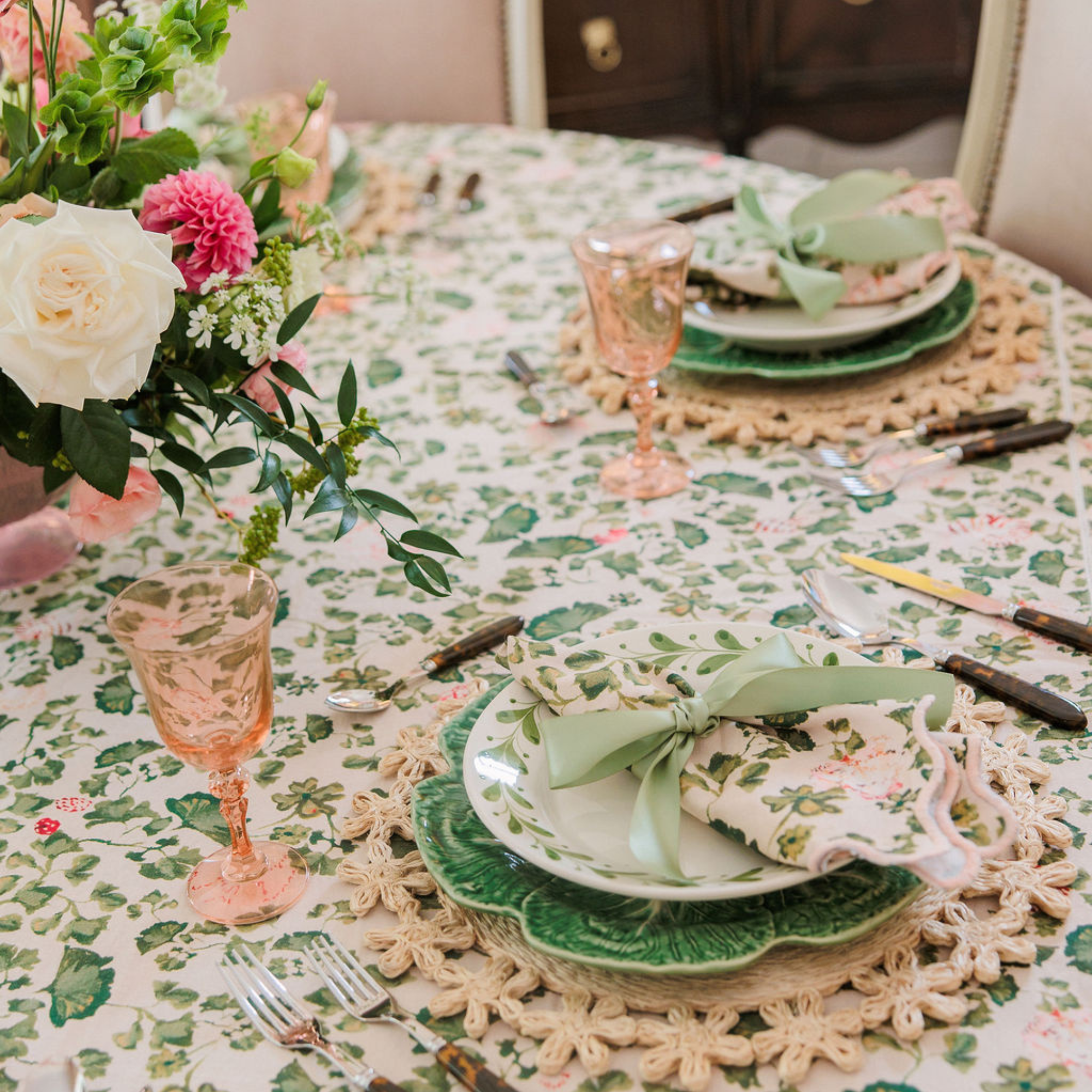 Inslee x Sweetgrass: Ginkgo Scalloped Napkins