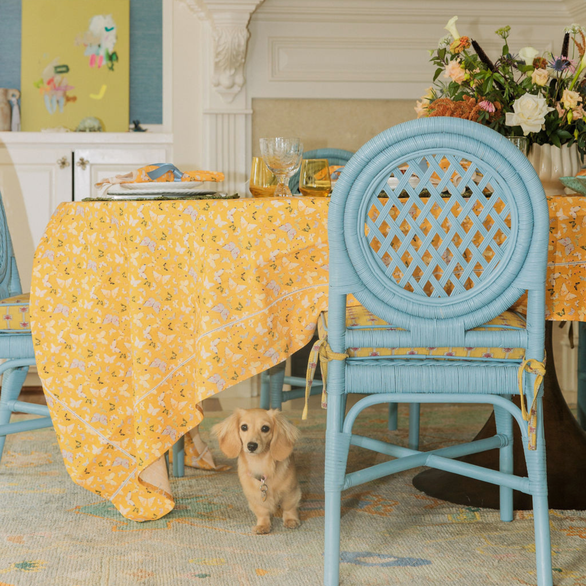 Inslee x Sweetgrass: Marigold Rectangle Tablecloth