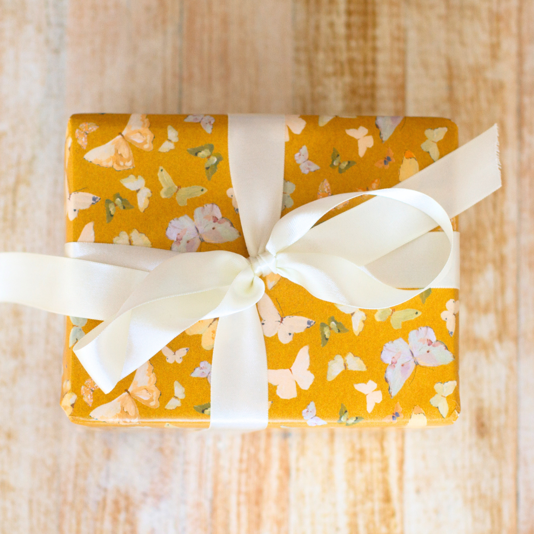 Ochre Flutter Gift Wrap