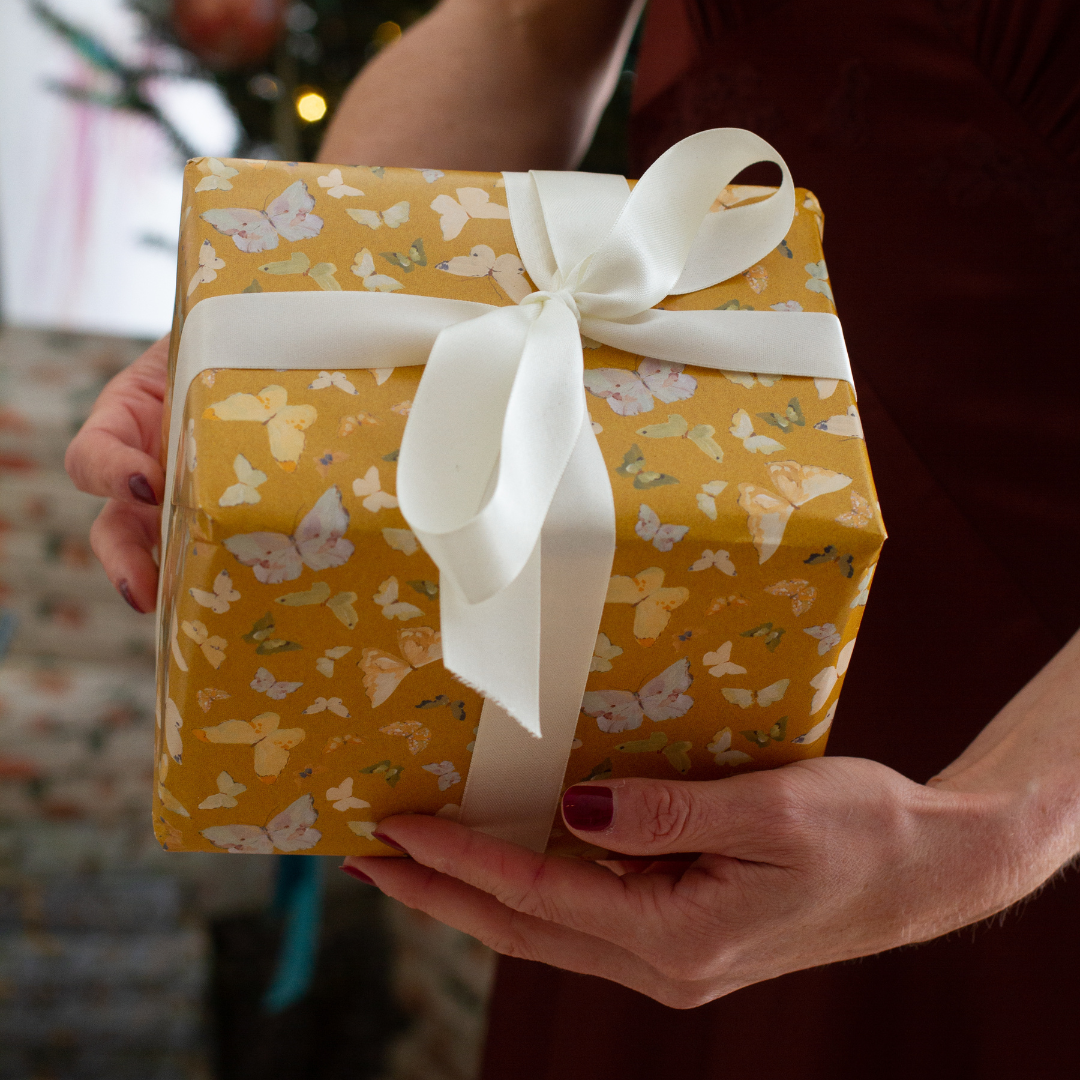 Ochre Flutter Gift Wrap