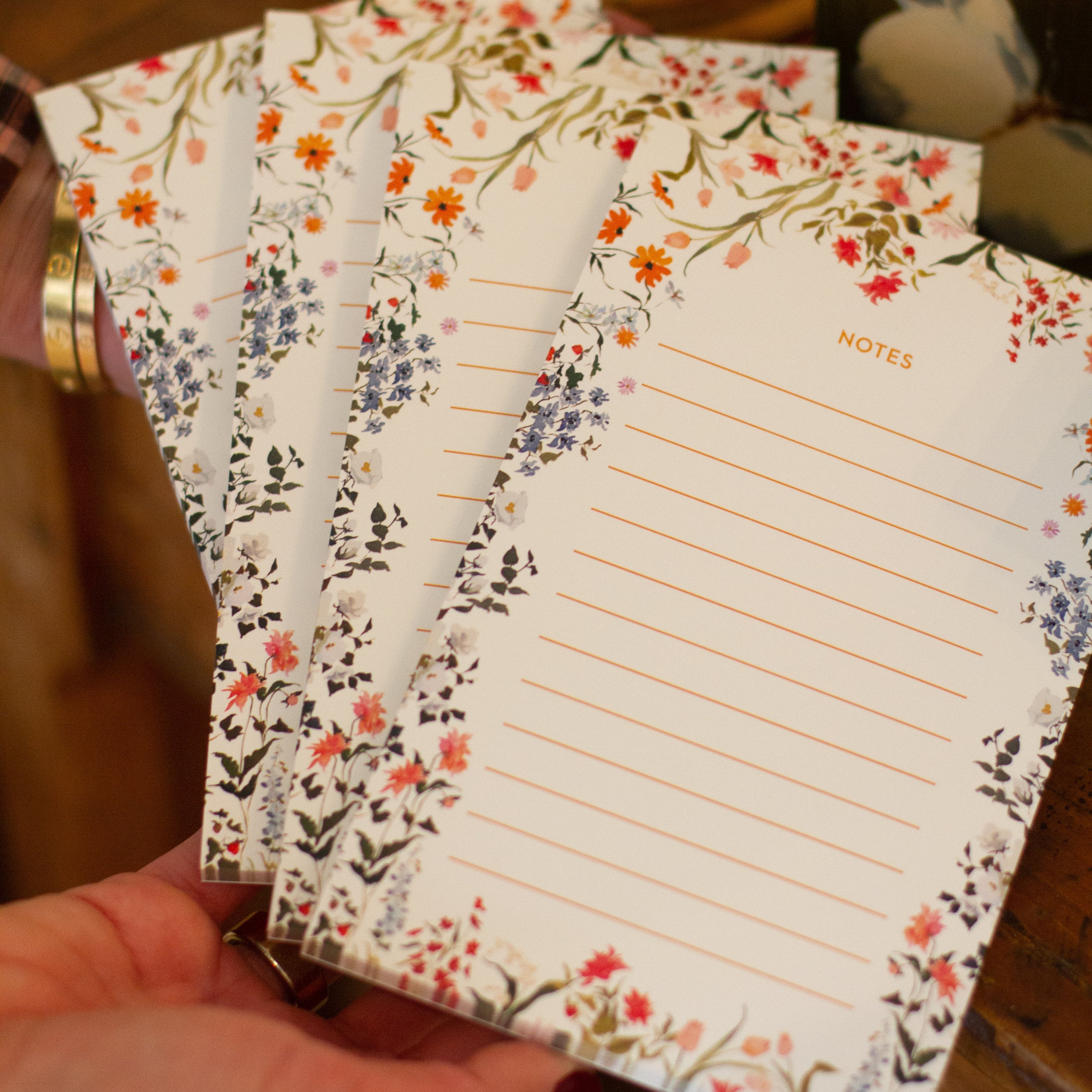 inslee watercolor floral notepad