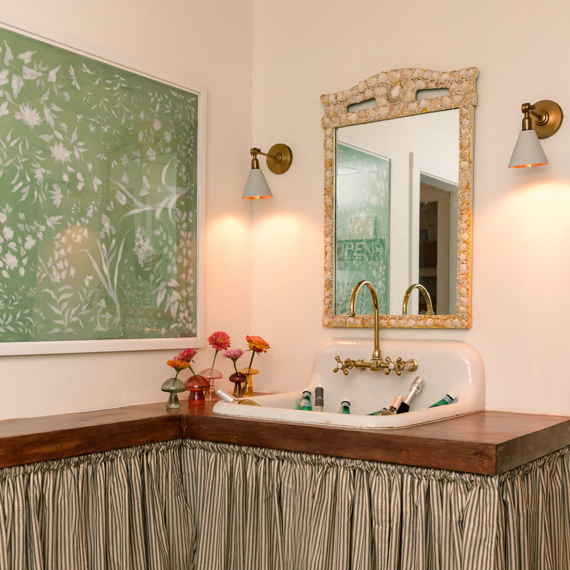 Square Pistachio Garden Print