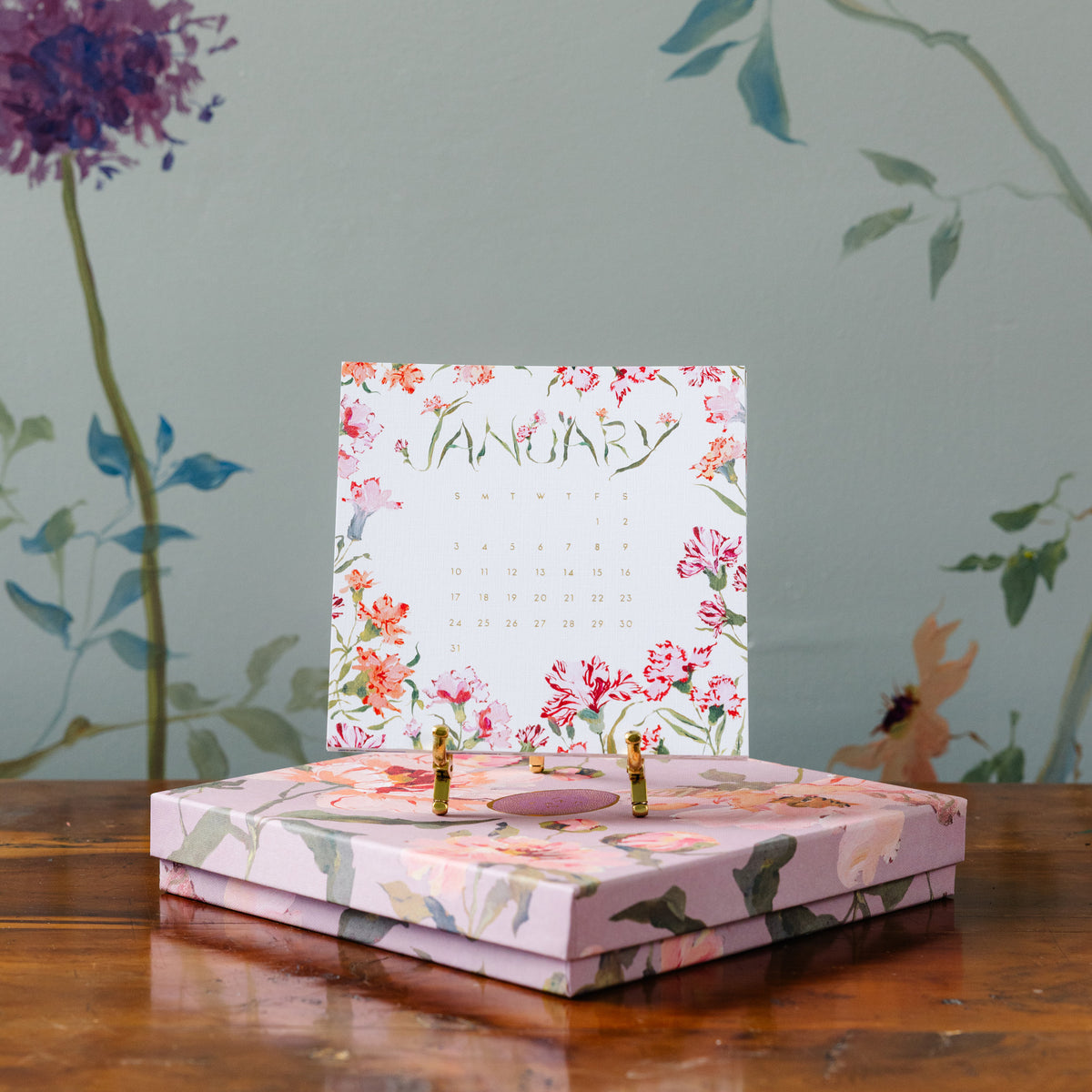2027 Calendar in the Petal Box