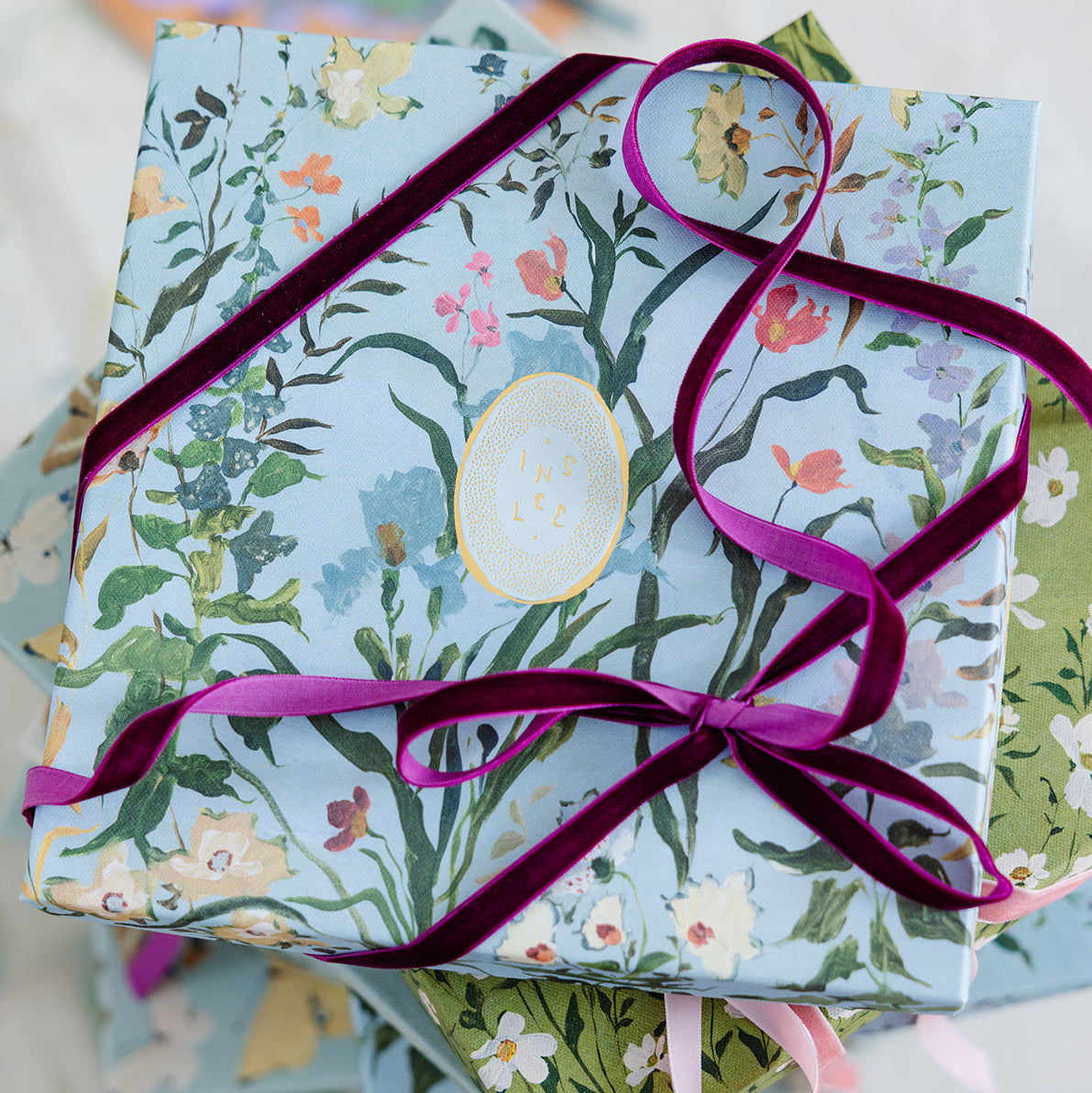 inslee watercolor calendar floral linen box 