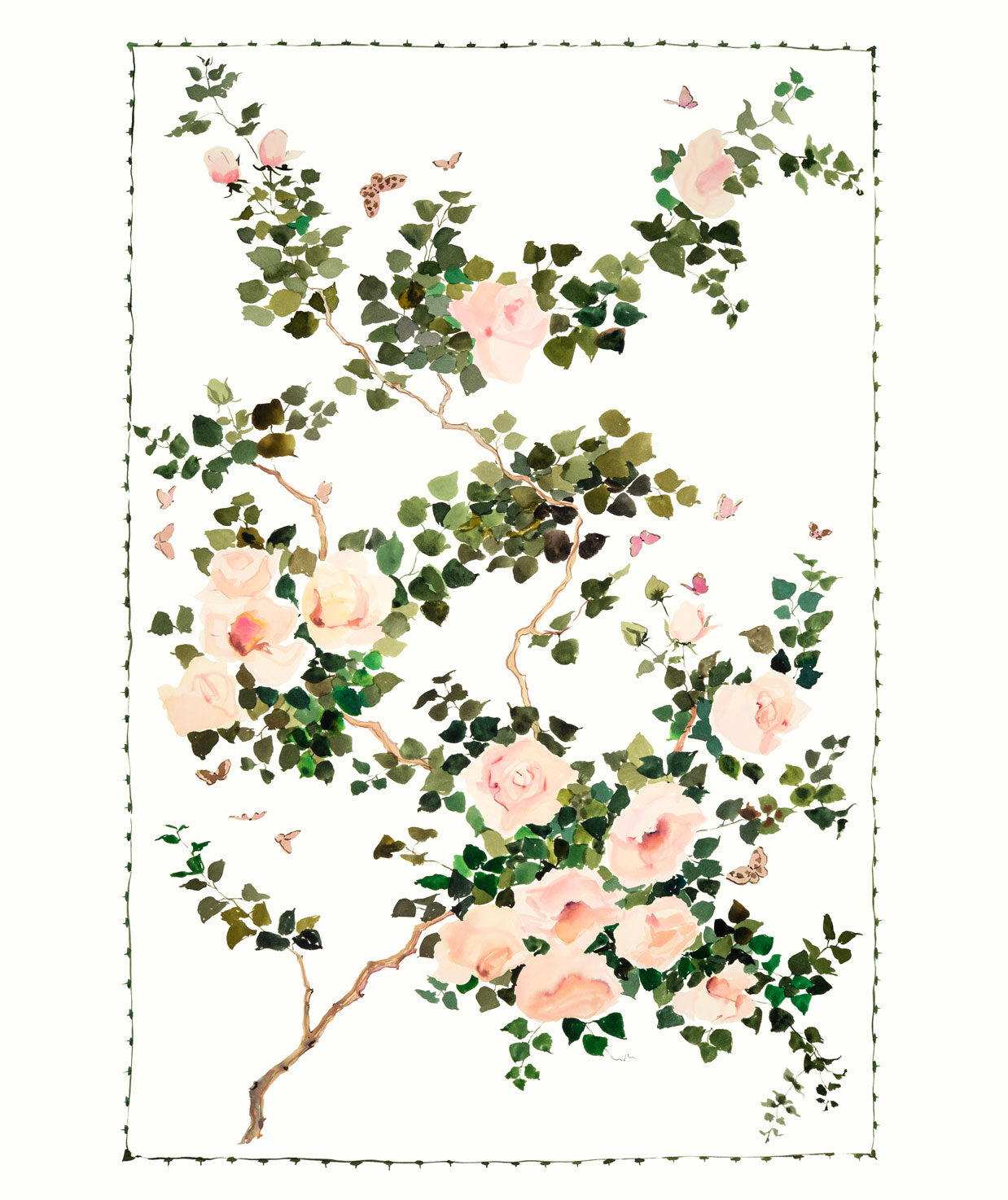 Pink Climbing Rose Print