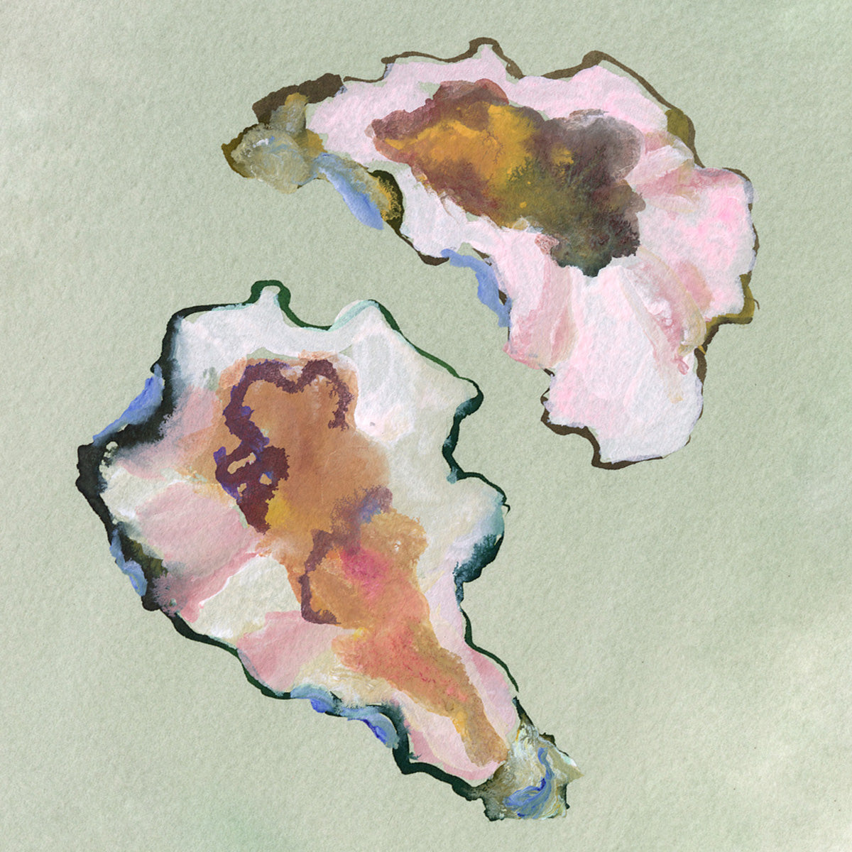 inslee watercolor print acrylic block oysters