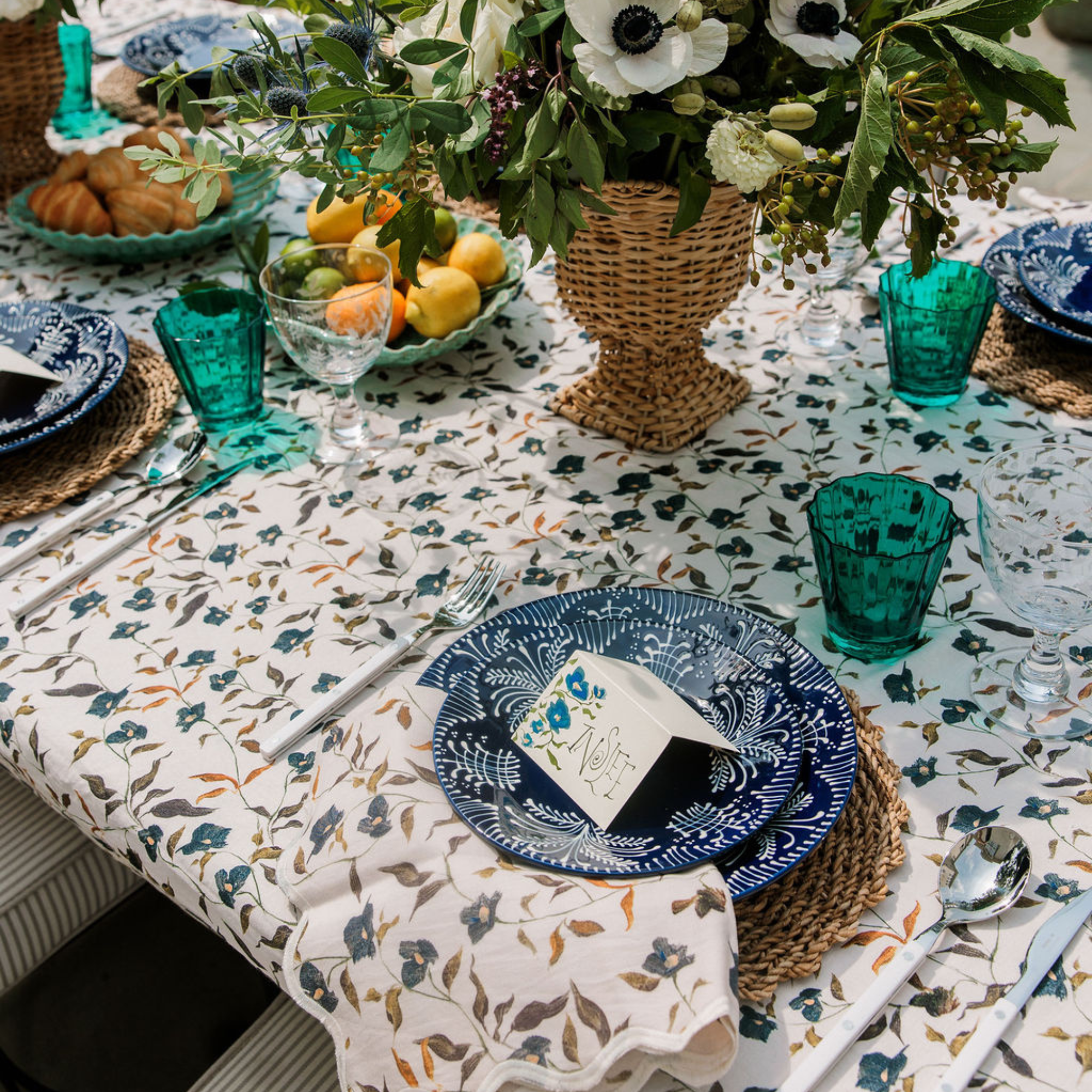 Inslee x Sweetgrass: Ditsy Square Tablecloth