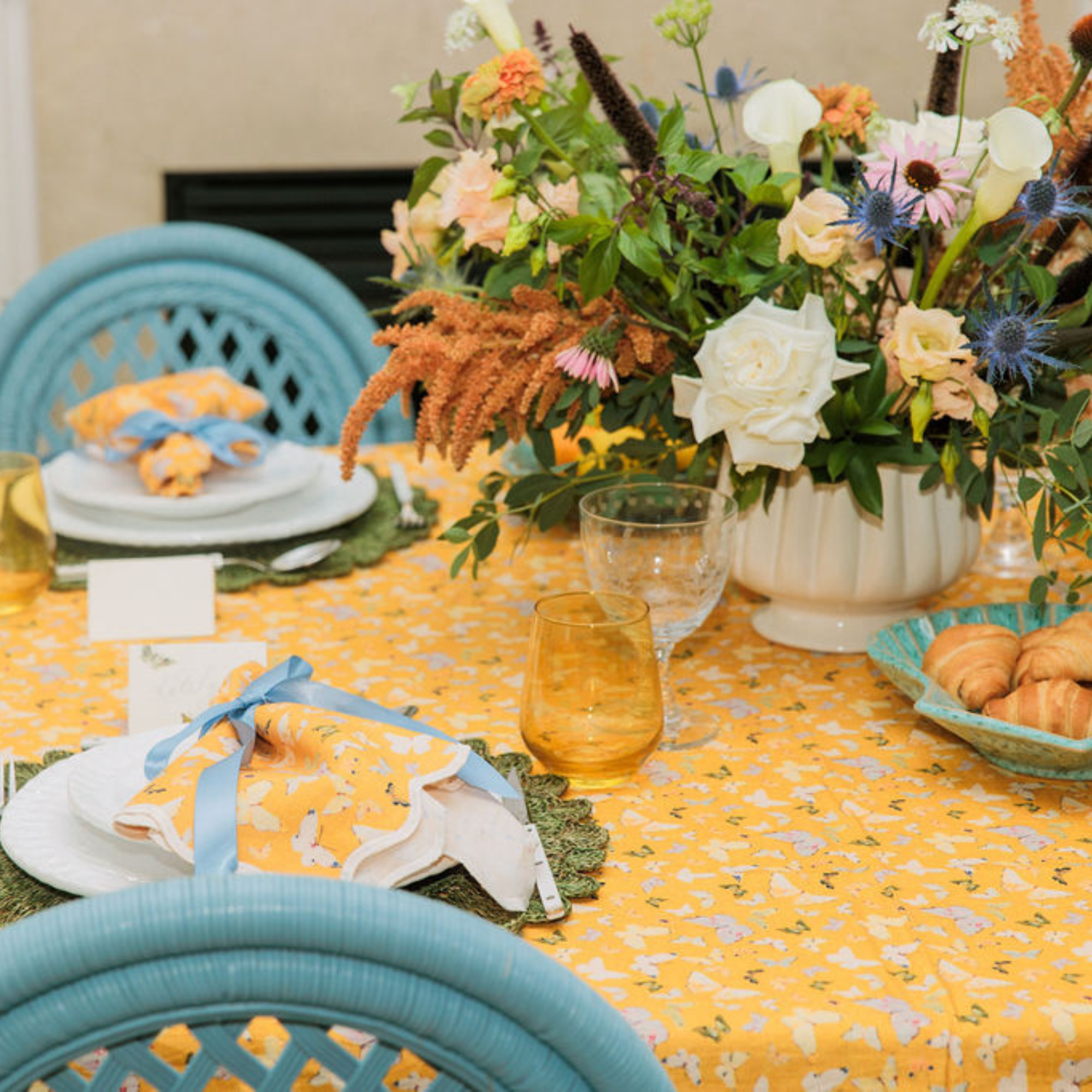 Inslee x Sweetgrass: Marigold Rectangle Tablecloth